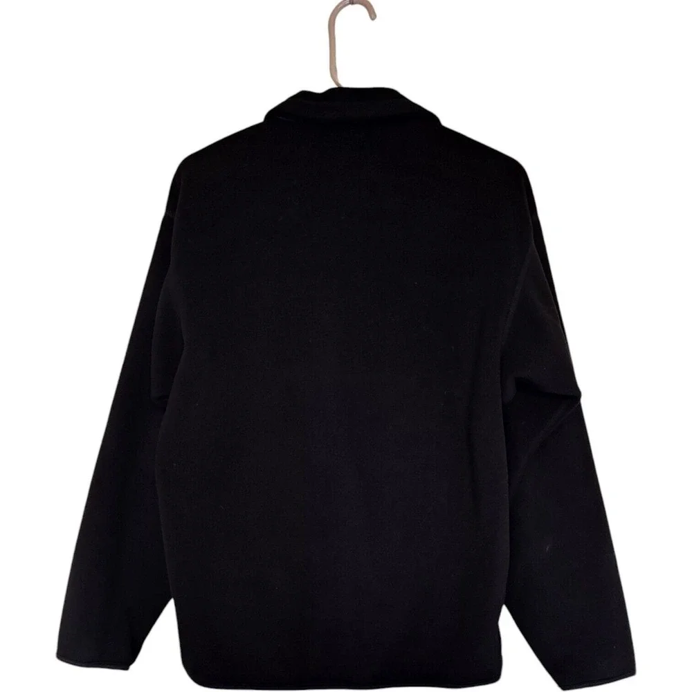 VTG REI Windbloc Polartec Fleece Jacket Full Zip‎ Black Men's XS Women's L Thick